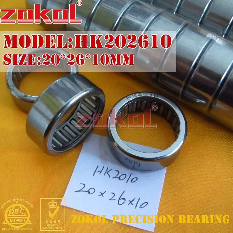 Подшипник ZOKOL HK2010 HK2012 HK2014 HK2016 игольчатый роликовый подшипник 20*26*10 20*26*12 20*26*14 20*26*16