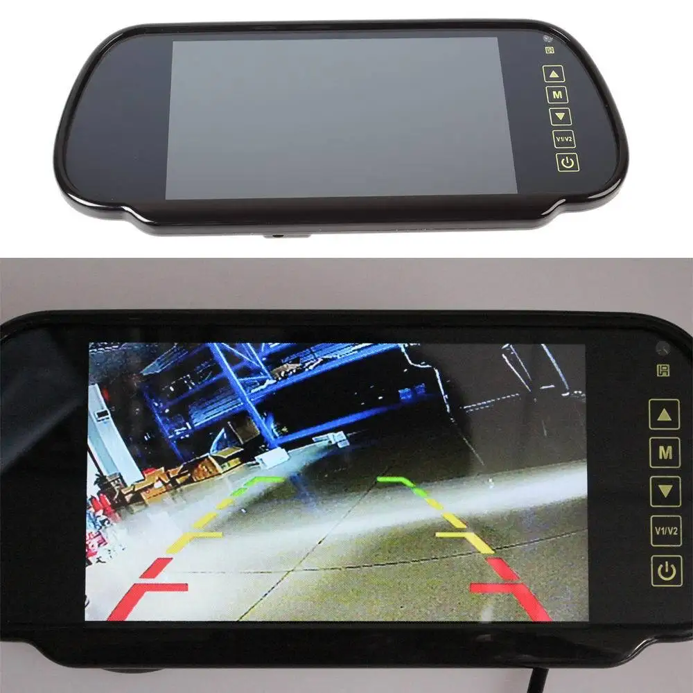 7Inch TFT LCD Car Rear View Mirror Monitor Auto Vehicle Parking Rearview For Reverse Camera Car accessories