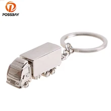 POSSBAY металлическая, для машины Серебряный грузовик/Золотой автобус брелок держатель для Эмблема Для BMW VW AUDI Toyota Honda Ford ключ держатель