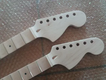 

2 pcs unfinished Full scalloped Guitar Neck Replacement 24 Fret Maple big head