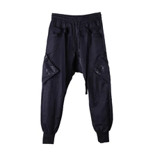 Piaodai/Новинка года; мужская одежда; Сезон Зима; свободные и повседневные брюки с объемными карманами; брюки; повседневные брюки; костюмы для ног Wei