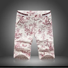 Высокое качество Новые летние Для мужчин; модный принт Шорты для женщин Для мужчин Ёлки цветок Шорты для женщин Для мужчин Повседневное Пляжные шорты для будущих мам плюс Размеры 36 38 40