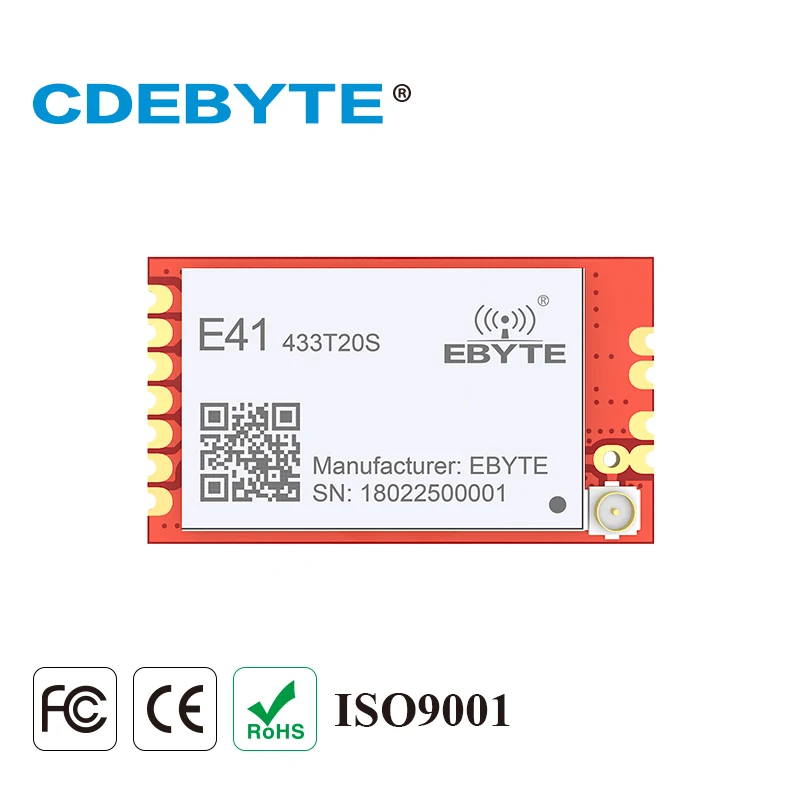 

2Pc/Lot CDEBYTE 433MHz 2000m SMD Long Range Wireless Transmitter rf Module E41-T100S2 UART Receiver rf Transceiver Module