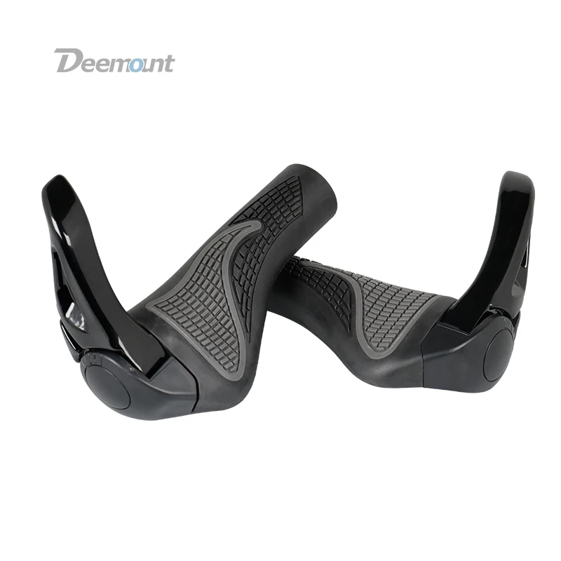 

Deemount Bicycle Grip Ergonomic Bar End Handlebar Barend Casing Holder Angle Adjustable Hand Rest Shock Absorption