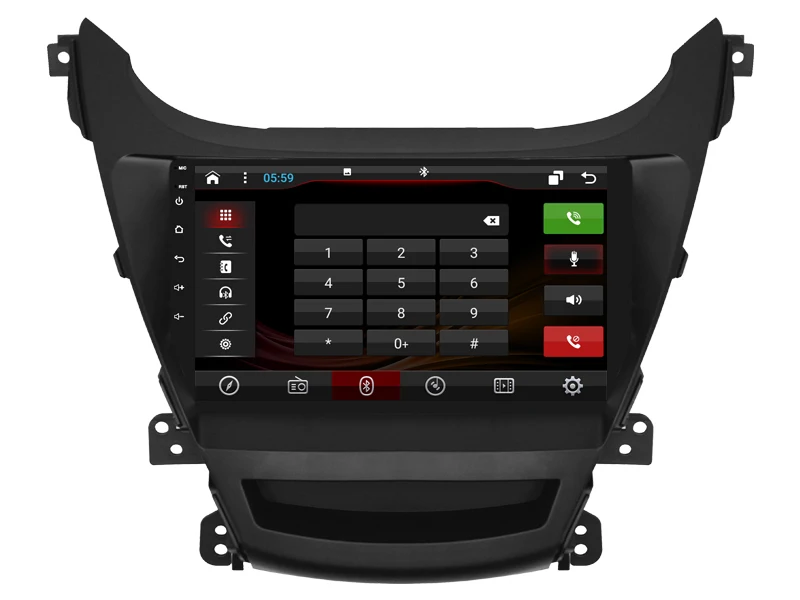 Perfect DSP android 8.1 gps navigation for HYUNDAI Elantra 2014 Navirider car multimedia player stereo radio tape recorder headunit 3