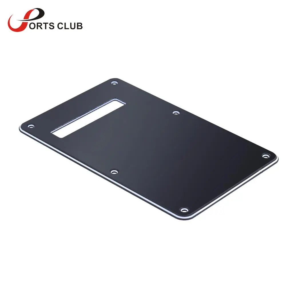 High Quality Pickguard Tremolo Cavity Cover Backplate Back Plate 3Ply for Modern Style Electric Guitar Black | Спорт и развлечения