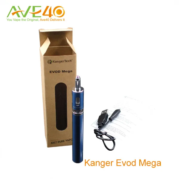 In stock !!! Electronic cigarette Adjustable battery 1900mah Kanger Evod Mega Starter Kit from ave40
