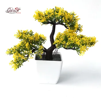 

welcoming pines Artificial Flower Tree Artificial Plant Bonsai green plants for Decorative interior office