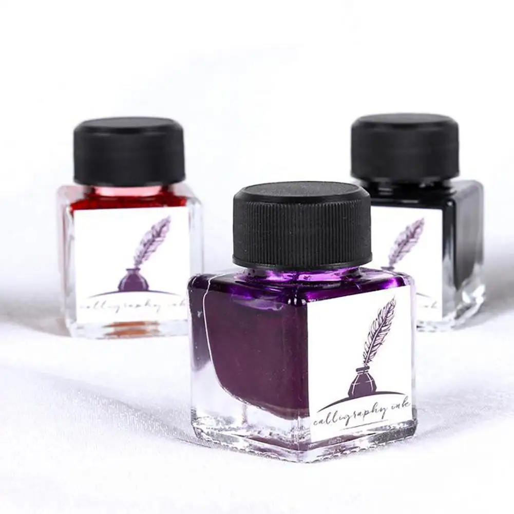 

25ml 6 Colors Non-Carbon Glitter Calligraphy Painting Drawing Fountain Pen Ink