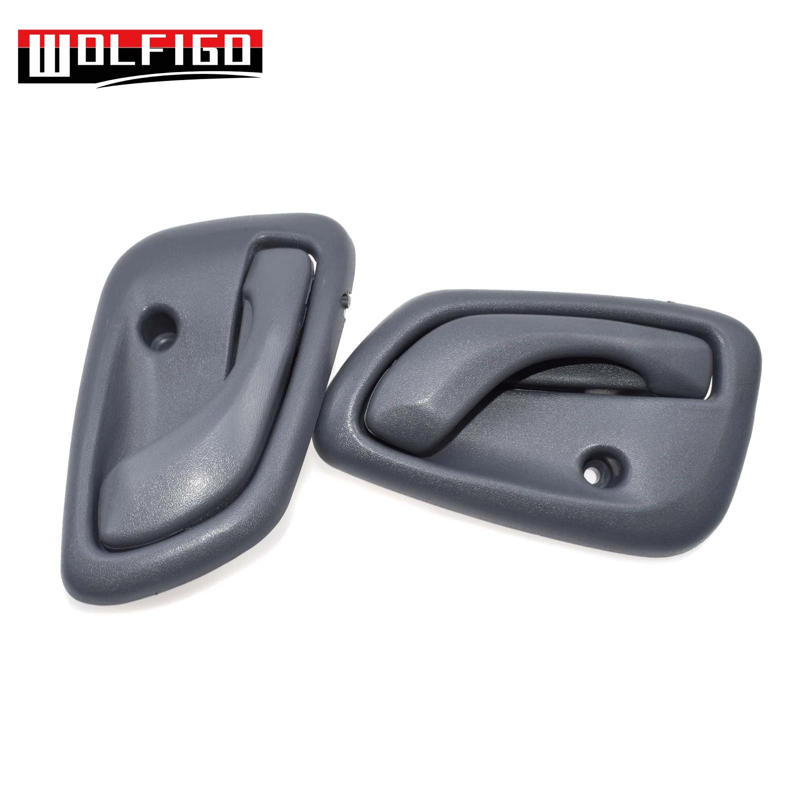 WOLFIGO New Inside Door Handles Left Right Front For 1999 2002001 2002 2003 2004 Chevy Tracker Dark Gray Color - Цвет: Pair