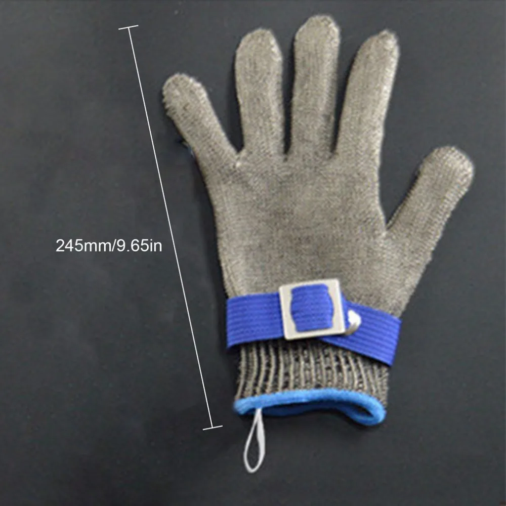 Уровень 5 защиты Анти-порезы перчатки безопасности порезы устойчивы к ногам проволочная металлическая сетка из нержавеющей стали мясник безопасности рабочие перчатки