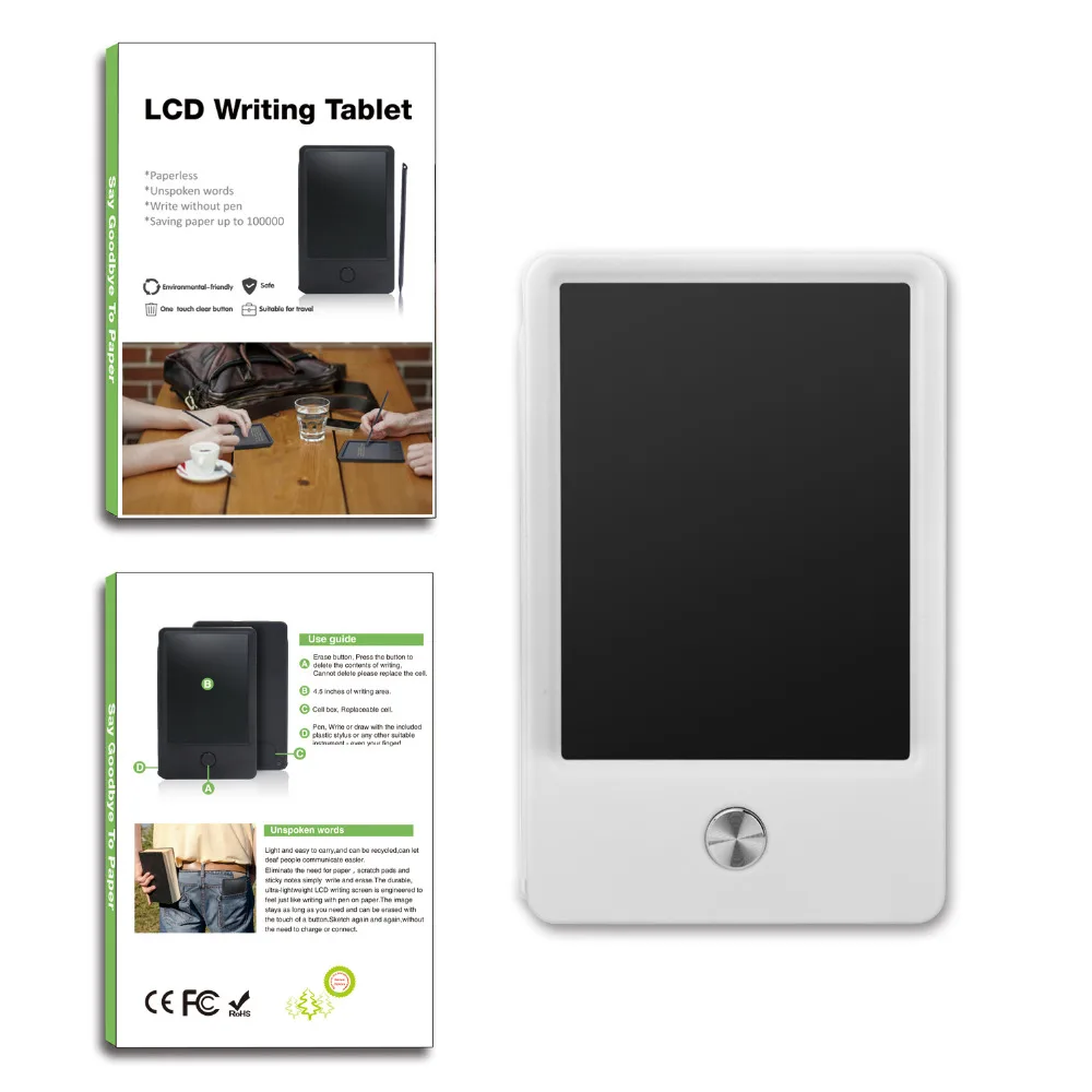 NEWYES портативный 4,5 дюймовый ЖК-планшет для записи pocketbook eWriter цифровой чертежный письмо от руки электронный графический планшет