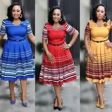 HGTE летнее взрывное Новое поступление элегантное модное Стильное Африканское женское платье большого размера L-3XL