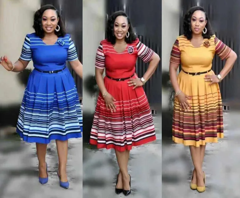 

HGTE 2019 summer explosion new arrival elegant fashion style African women's large size dress L-3XL