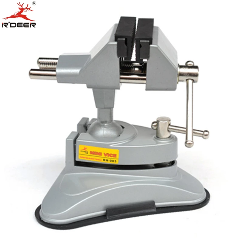 

RDEER Bench Vise Universal Vacuum Suction Table Vise 360 Universal Adjustable Aluminium Alloy Bench Screw For Repair Tools