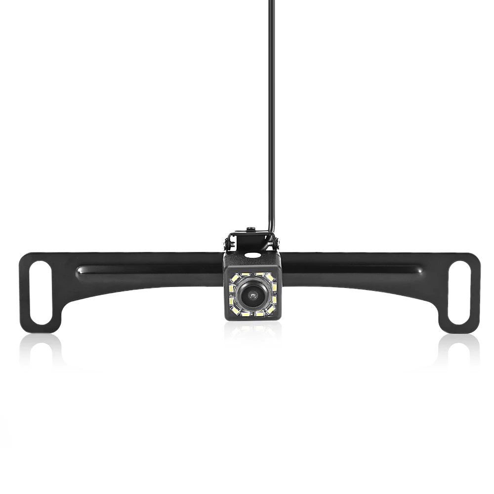 Zeepin 12V Reverse Camera Cautomovil With 12 LED License Plate Frame