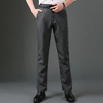 

Men casual pants Slim summer thin Solid color Straight pants Man 991