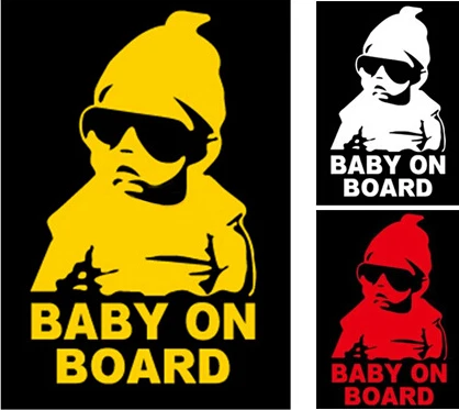 

Baby on Board Car Safty Sticker Decal Waterproof Night Reflective Wall Stickers car covers