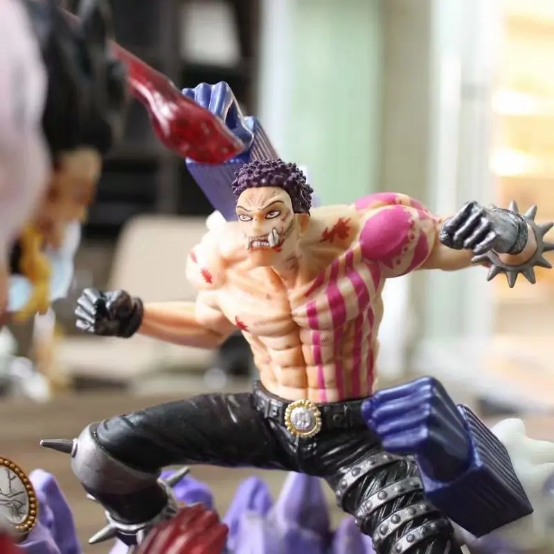 Аниме One Piece POP Snake Man Monkey D Luffy VS Charlotte Katakuri Боевая экшн фигурка GK ПВХ Коллекционная