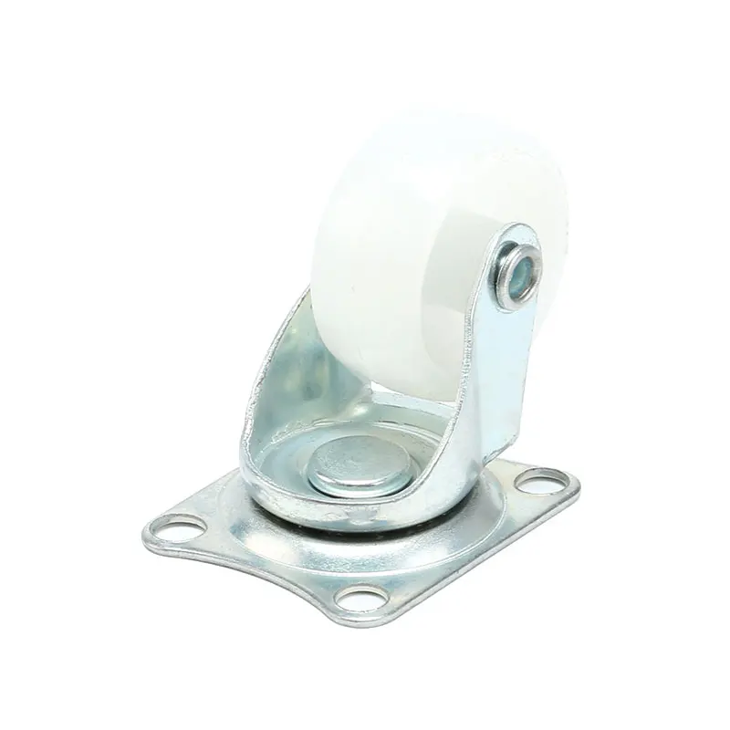 Smart Car Rectangle Top Swivel Caster Castor PP Nylon Wheel Diameter 25mm (2)