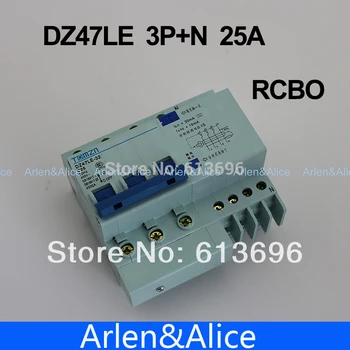 

DZ47LE 3P+N 25A 400V~ 50HZ/60HZ Residual current Circuit breaker with over current and Leakage protection RCBO