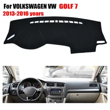 Чехлы для приборной панели автомобиля коврик для VOLKSWAGEN VW GOLF 7 2013- левые диски коврик для приборной панели автомобиля pad Инструмент платформа аксессуары