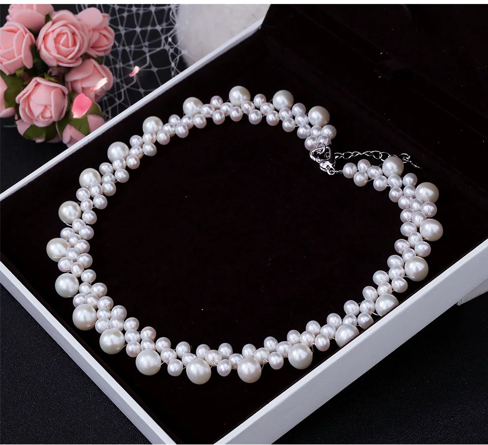 [YS] Чисто руководство партии Цепочки и ожерелья Jewelry лозы натуральный жемчуг Цепочки и ожерелья