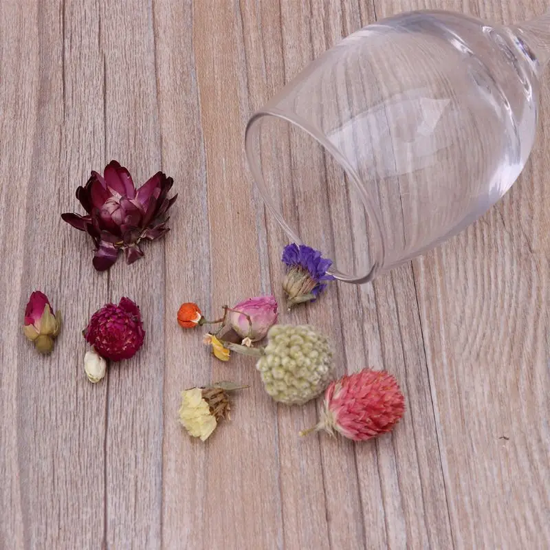 5 г натуральные настоящие сухие цветы лепесток Сделай Сам воск Ландшафтный сырье для стеклянных чайных свечей декоративный держатель орнамент