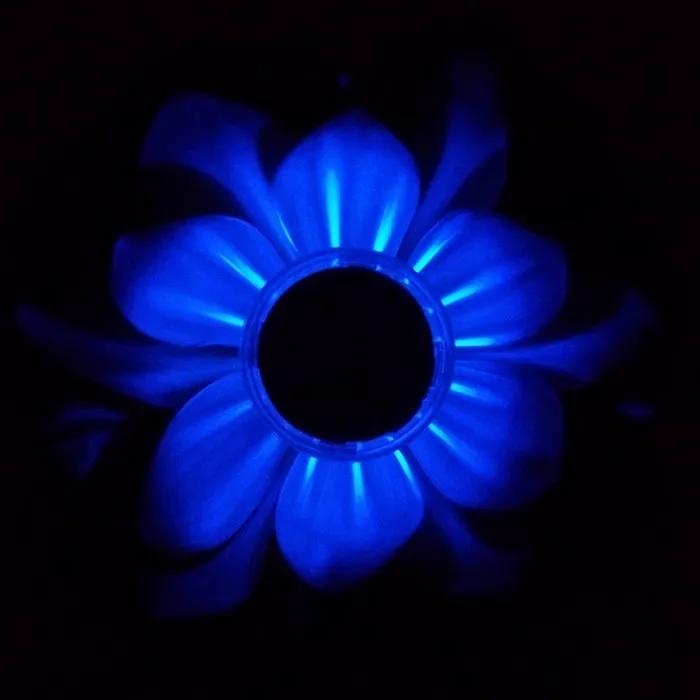 Открытый водонепроницаемый Лотос пруд гидрострогающий свет солнечный светильник солнечный садовый светильник Желая лампа в форме лотоса оптом