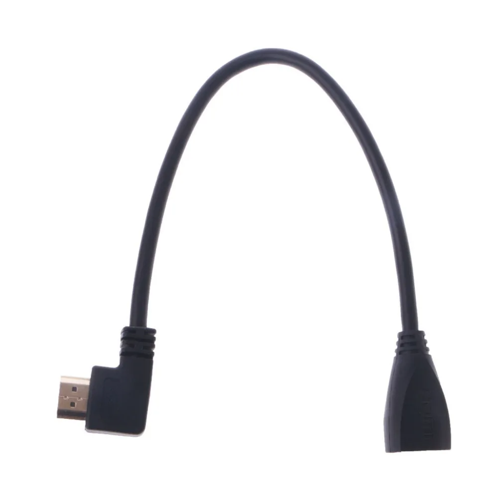 HDMI V1.4 90 градусов правый угловой штыревой прямой Женский удлинитель
