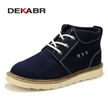 High Quality Autumn Spring Suede Leather Boots Men Basic Stylish Rubber Ankle Boots Leisure Martin Boots England Retro Shoes Men