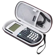 LTGEM чехол для Texas Instruments TI-84, 89/83/Plus/CE графический калькулятор-включает сетчатый карман.(жесткий и черный