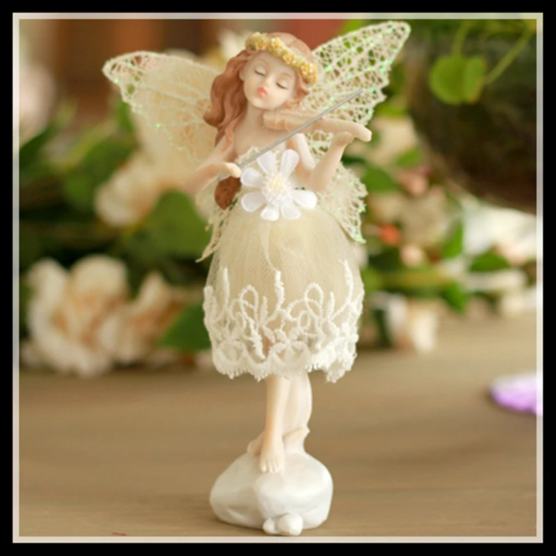 ElimElim Top Quality Cute Angel Figurines Resin Fairy Gift For Girl