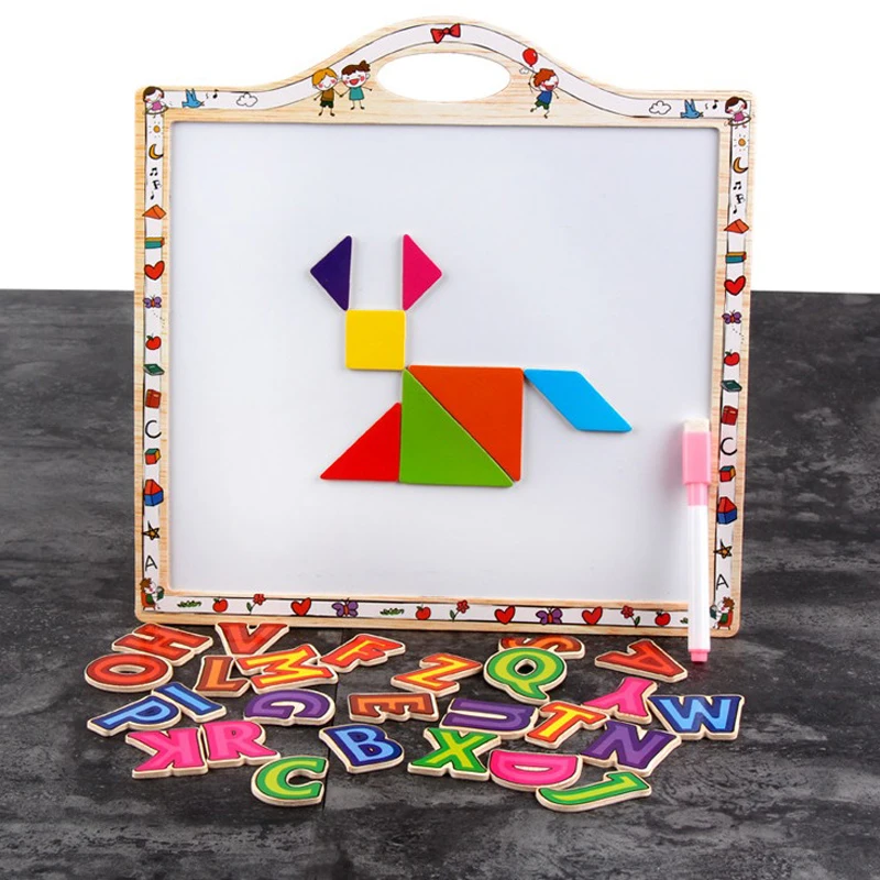 Цифровые буквы деревянные игрушки доска номер магнитная доска для рисования с игрушками для детей головоломка образовательная интерактивная игрушка подарок