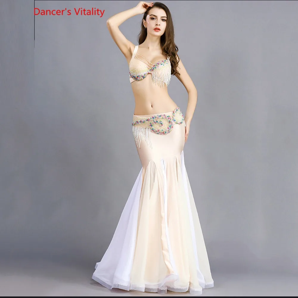 New Arrival Women Belly Dance Costume Set Bra Top Belt Skirt Dress Carnival Bollywood lady Cocktail Ballroom Belly Dance Wear