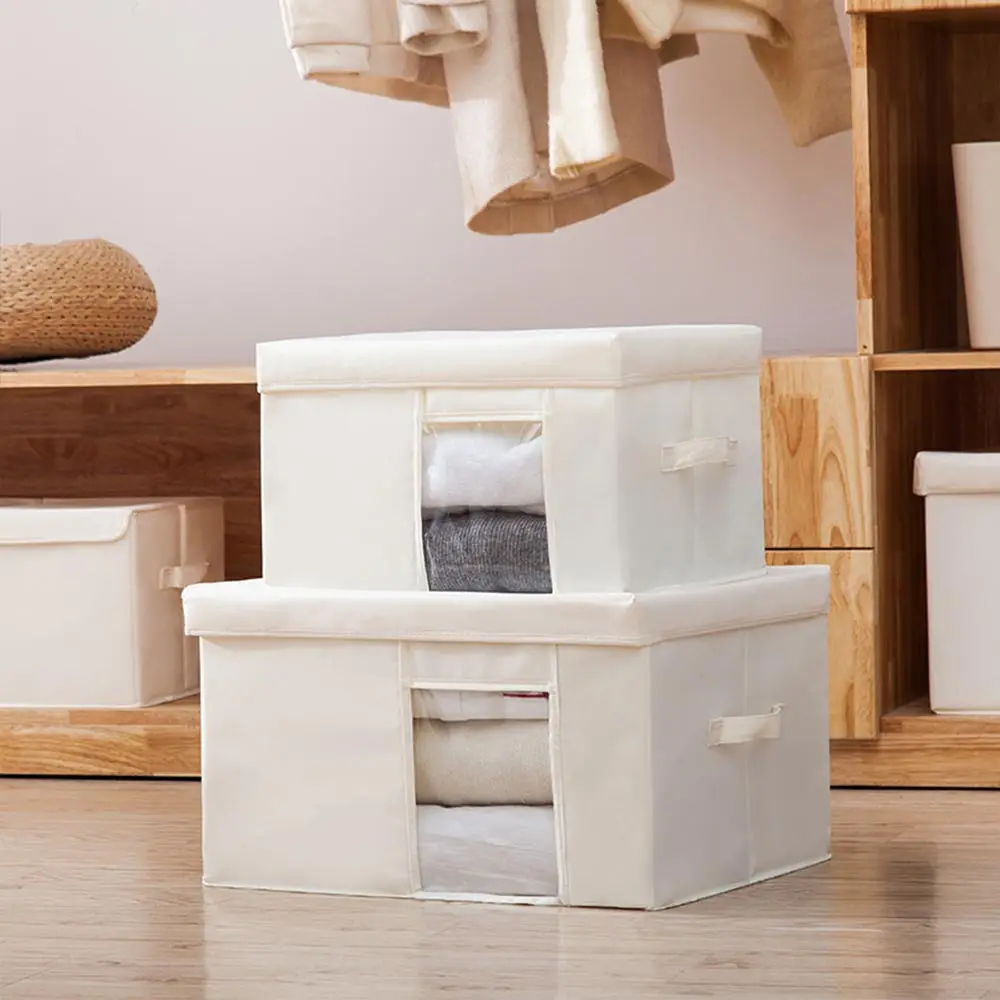 Storage Box Simple Oxford Folding Kitchen Multi-purpose Clothes Toy Book Debris Organizer Home Wardrobe Storage Box