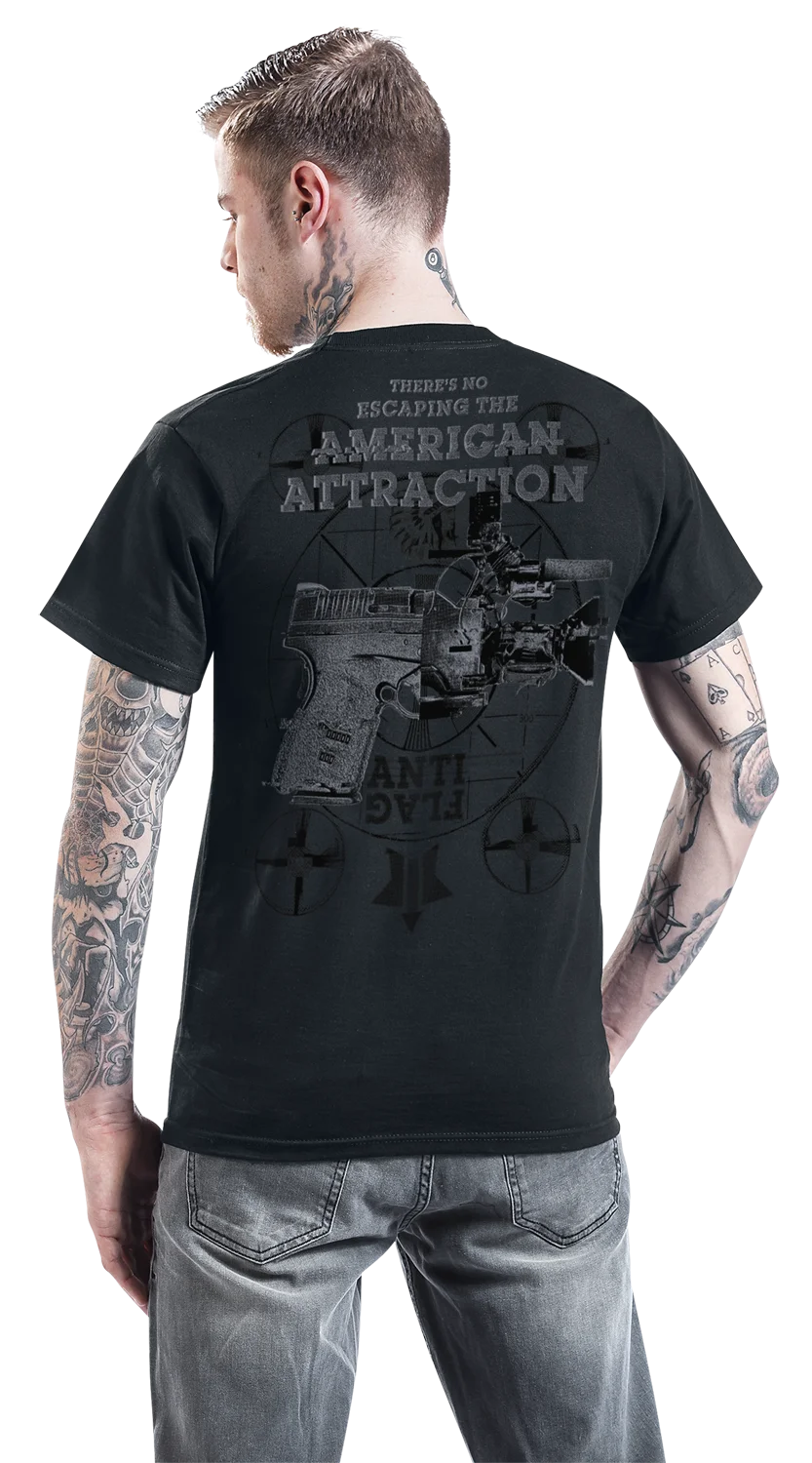 Против флага американское влечение футболка пестрая темно серая|t-shirt t-shirt|t-shirt