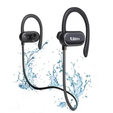 Спортивные Выделенные Bluetooth наушники с креплением на шее водонепроницаемый Бег шагомер гарнитура HD звук стерео музыка вызов наушники