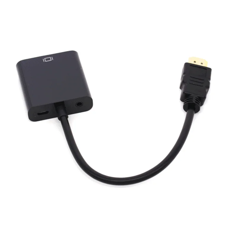 Ataliqi HDMI в VGA адаптер HDMI Мужской в VGA Женский видео конвертер 1080P цифро-аналоговый аудио для ПК ноутбук планшет проектор