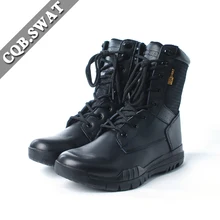 CQB. SWAT/ г. Мужские черные армейские ботинки в стиле милитари прочные армейские черные ботинки на шнуровке Прочные ботинки-дезерты в тактическом стиле Skyhawk, размеры 39-45