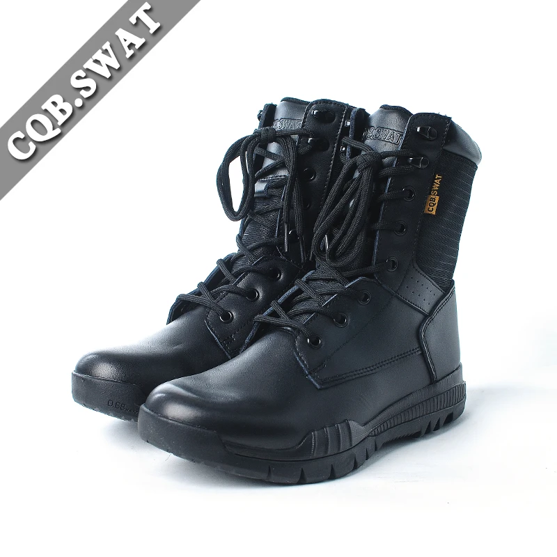 

CQB.SWAT 2018 Men Black Military Army Boots Lace-up Solid Combat Black Boots Tactical solid desert Boot Skyhawk size 39-45