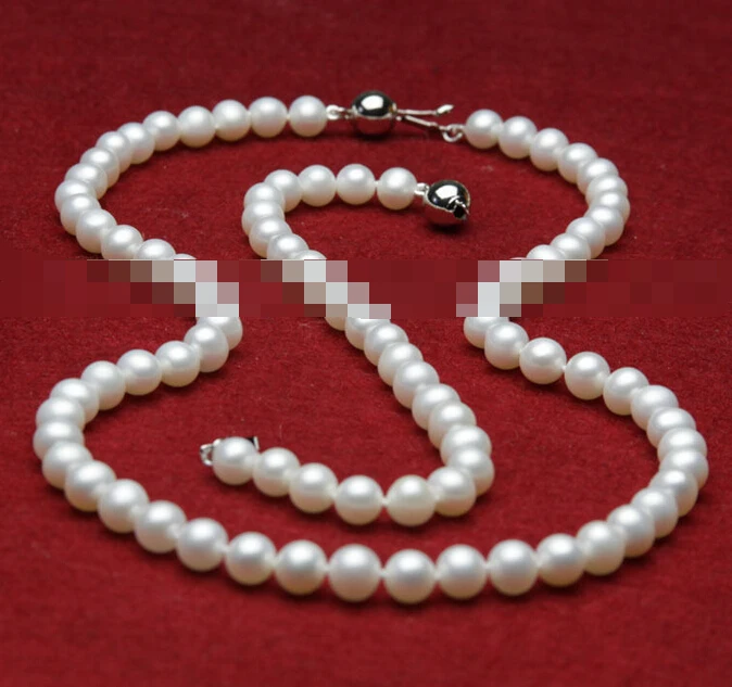 

> 07686 white freshwater pearls necklace bracelets earrings (A0423) -Top quality free shipping