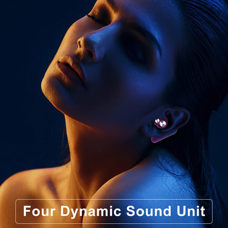 Беспроводные TWS наушники OKCSC X6 Bluetooth 5 0 стереонаушники Hi Fi 4DD динамические с звуком