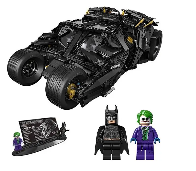 

Super Heroes Batman The Dark Knight Cars Batmobile Model Building Blocks Compatible with Lepin Toys Bricks Gift For Children