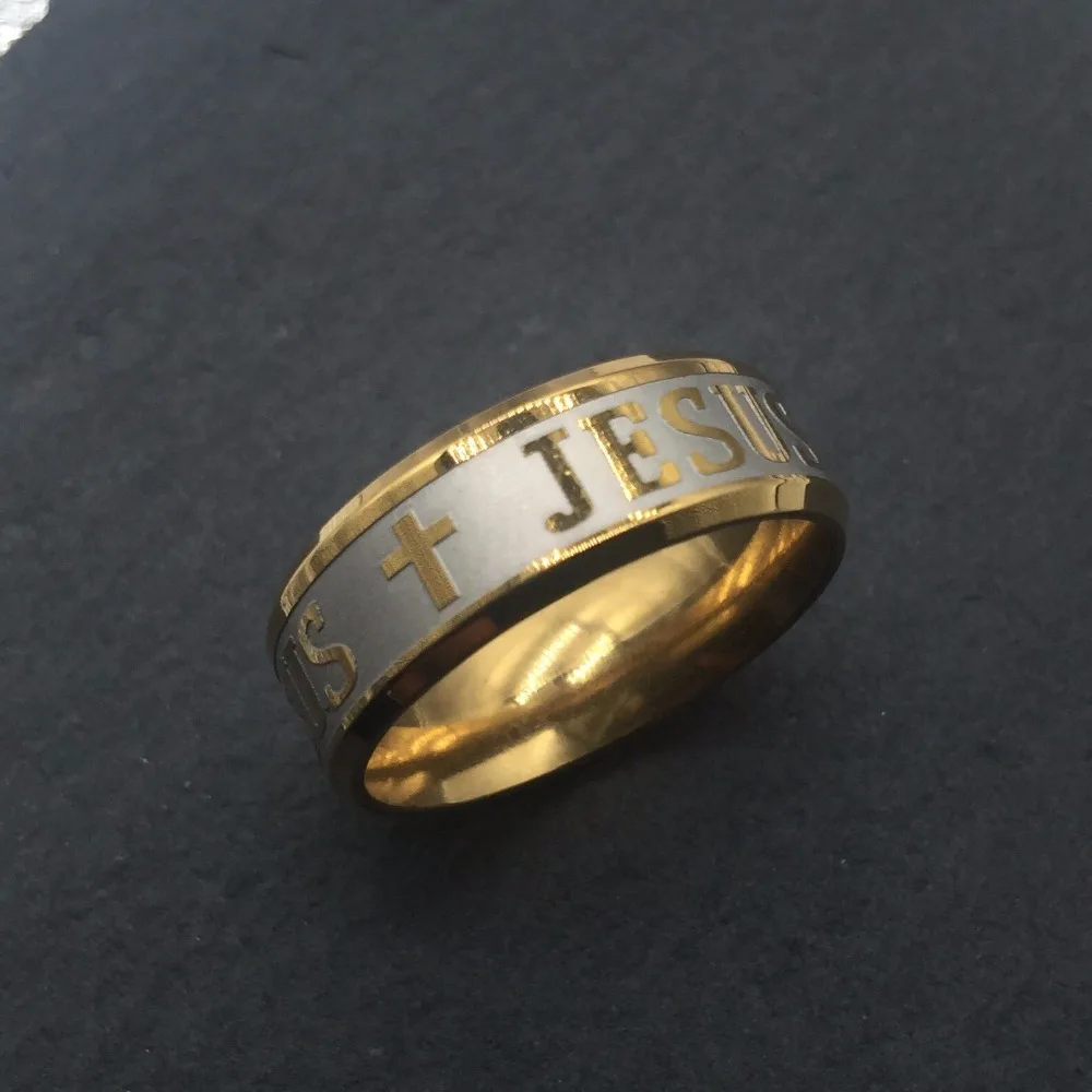 Никогда не исчезают 8 мм 18KF Gold filled 316L нержавеющая сталь мужские и женские