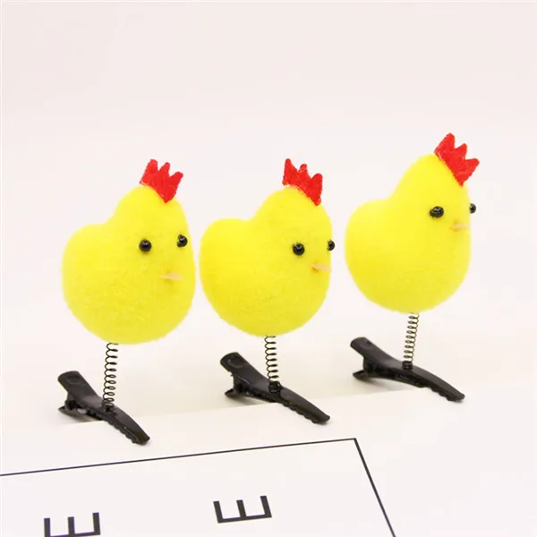 Little Yellow Chicken Hair Clip Fun Make up Decoration - 2