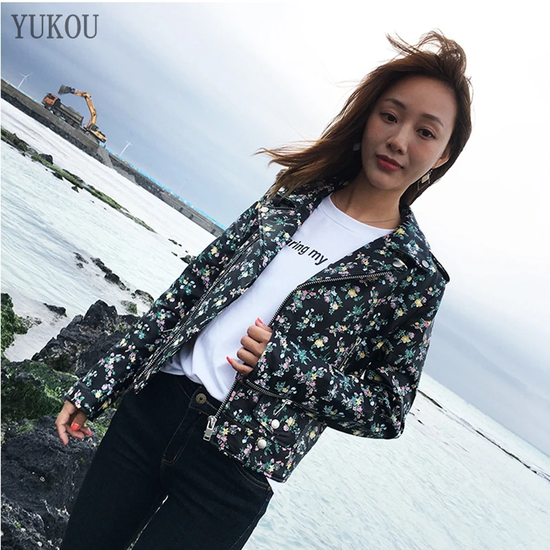 

Woman Coats 100% Sheepskin Leather Female Jackets Motorcycle Leather Clothing Sheepskin Leather Short Ladies Printed Leather