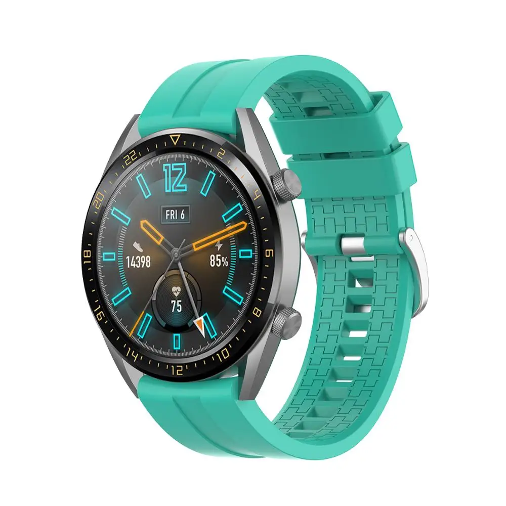 Силиконовый ремешок для часов HUAWEI GT 2/GT Active/HONOR Magic Band 22 мм спортивный сменный смарт