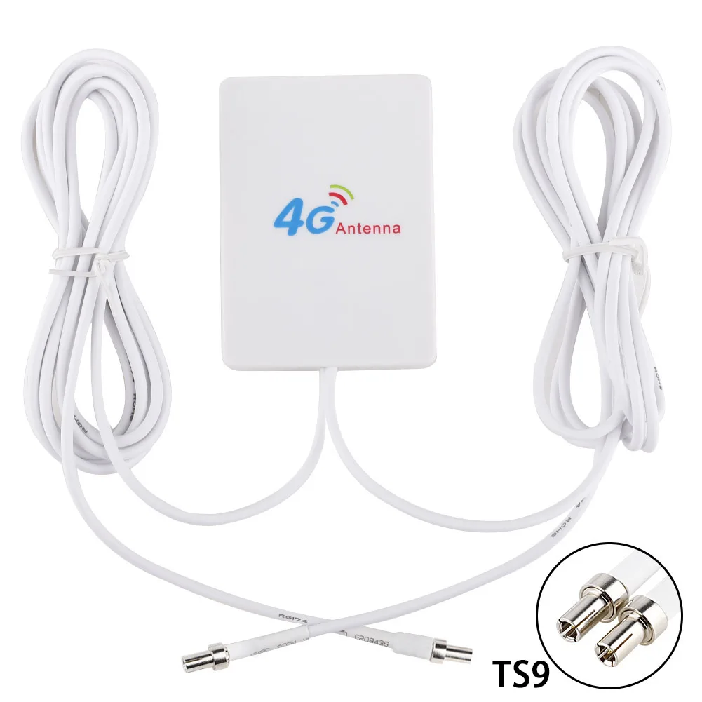 2 м кабель 3G 4G LTE антенна TS9 CRC9 SMA разъем 4g панельная двойной для HuaweI маршрутизатор