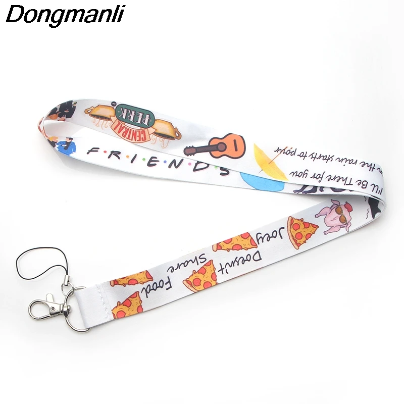 

DMLSKY Friends Tv Show Keychain Phone Lanyard Cartoon Punk Neck Strap for Keys ID Card Mobile Phone Lanyards M2717